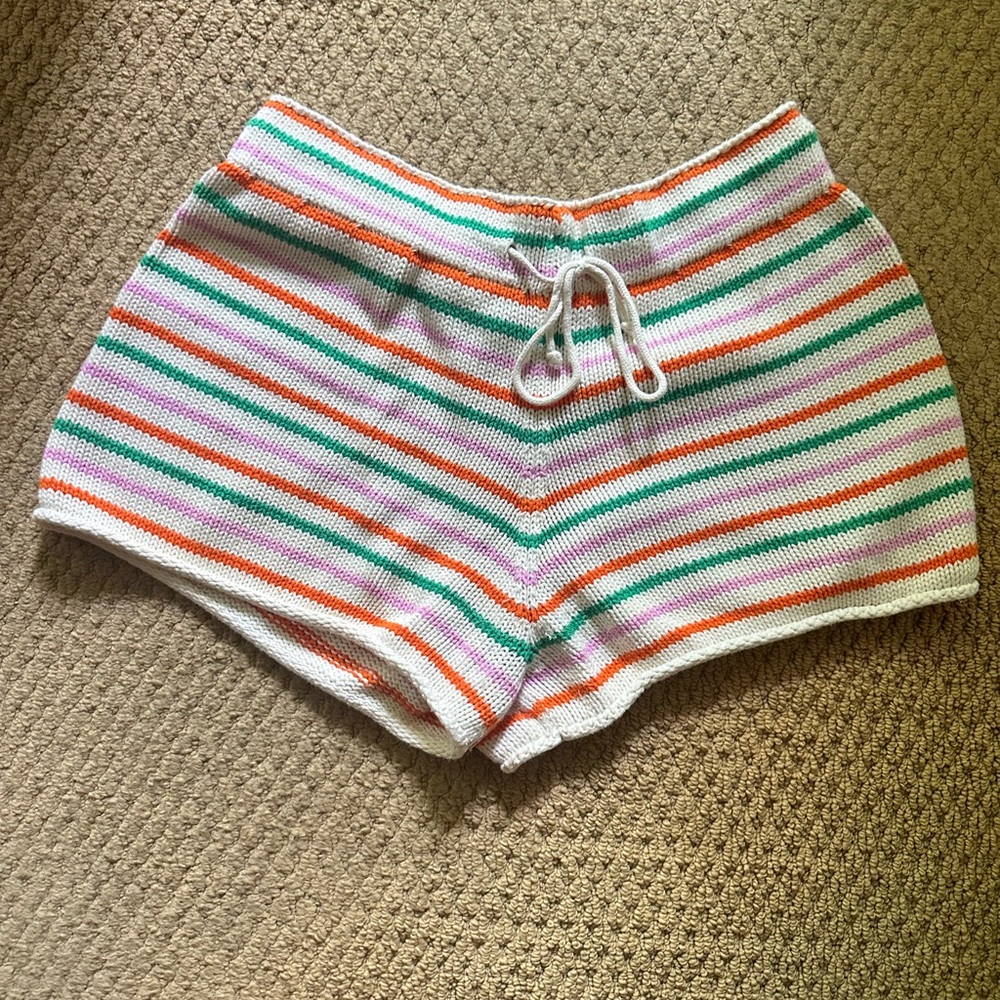 Zara Multicolor Knit Shorts